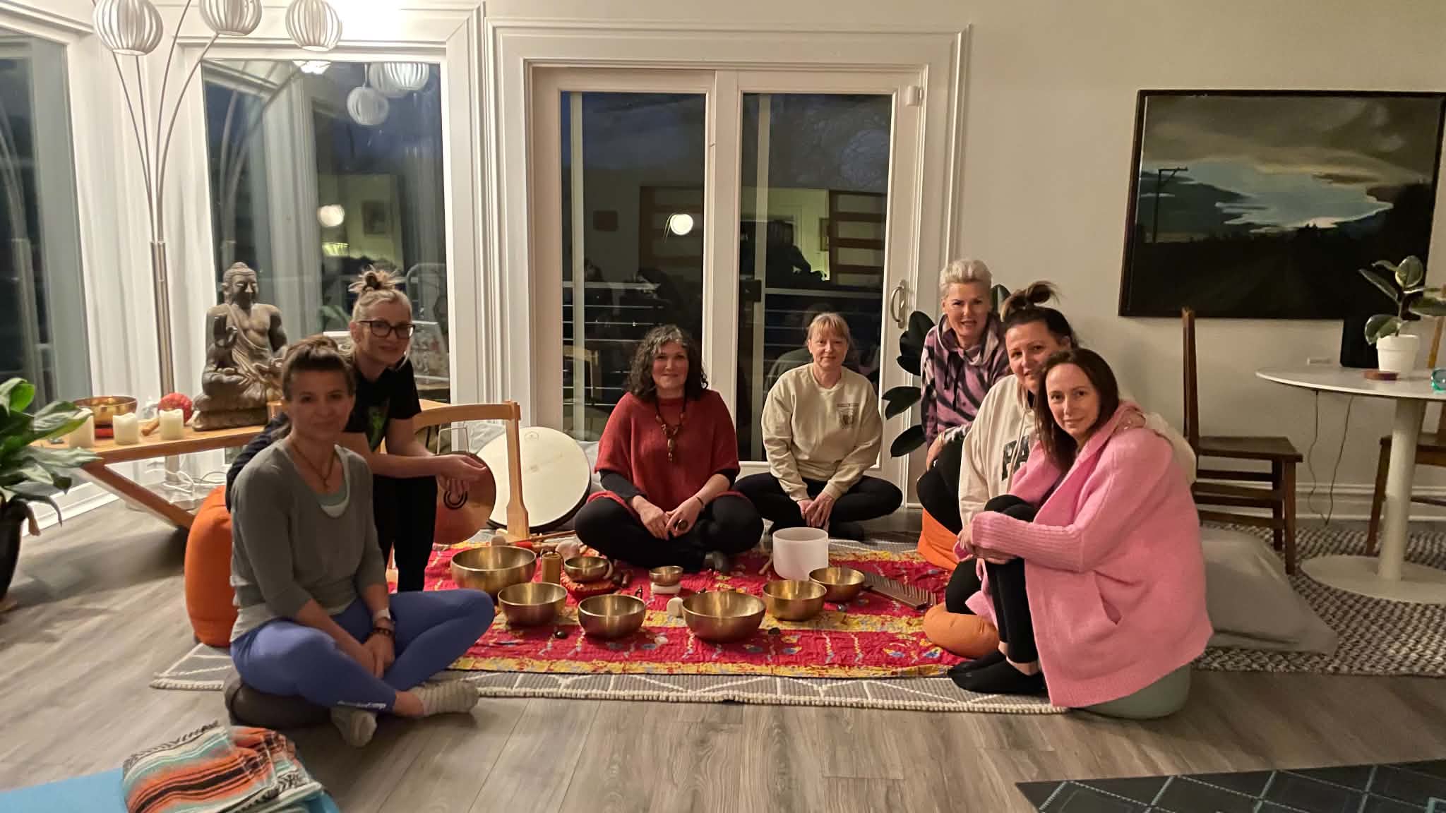 Yoga retreat β morning practice outdoors